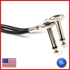 Hosa IRG-101 Guitar Patch Cable, Low-profile Right-angle, 1 Foot