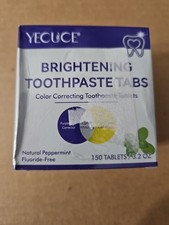Yecuce Brightening Toothpaste Tablets 150. 3.2 Oz. 9/2027