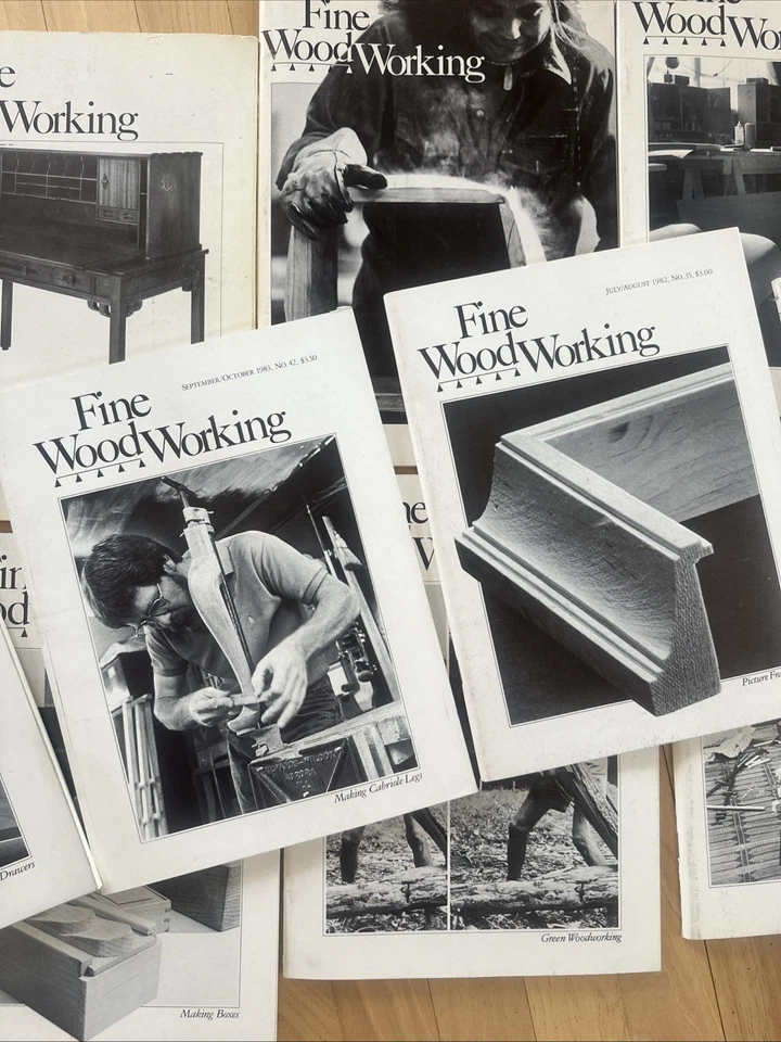 Vintage Fine Woodworking Magazine Lot (10 Issues)  – Woodworking Collector’s Set Foto 2 de 4