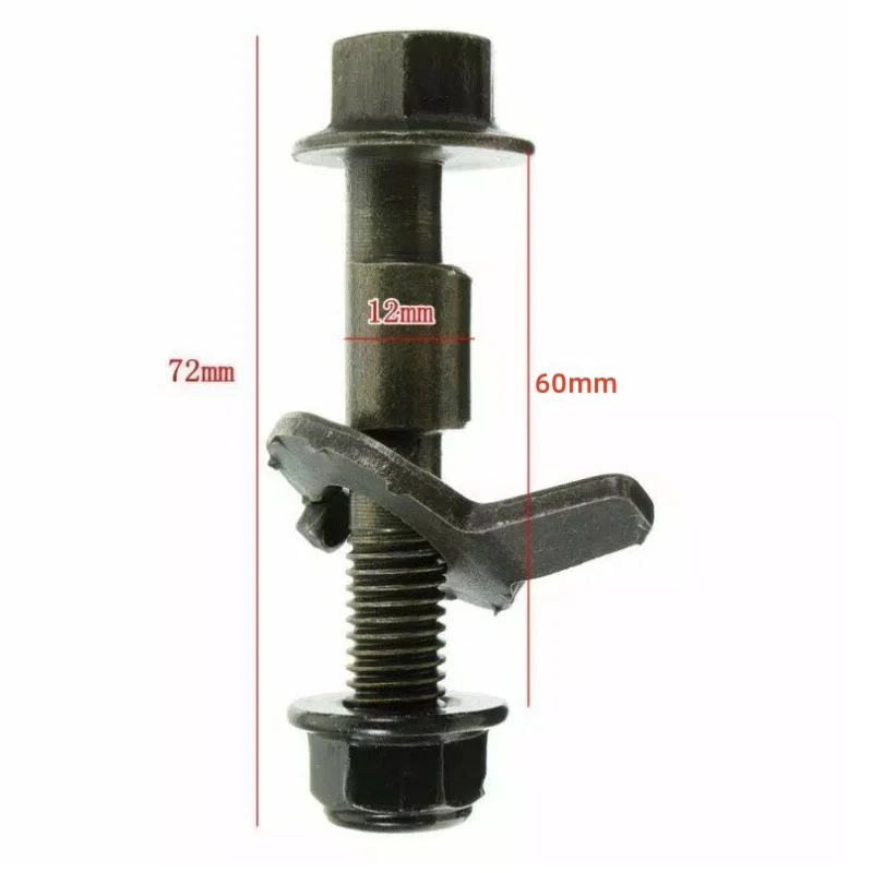 Kit de 4 pernos de leva ajustables de cuatro ruedas para automóvil de 12 mm alineación de corrección de inclinación Foto 3 de 4