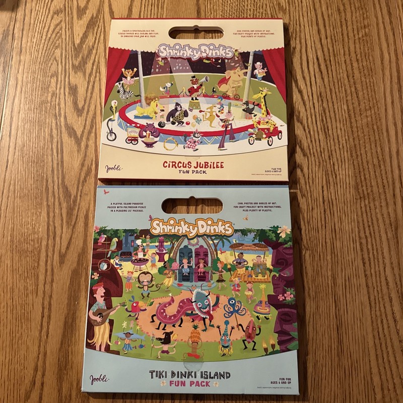NEW SEALED PACKAGE - Joobli Shrinky Dinks Circus Jubilee  and Tiki Dinki Island