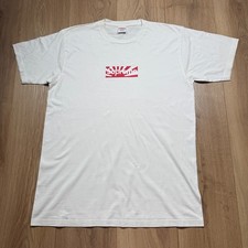 Rare Vintage Supreme Japan Relief Box Logo Large  Short Sleeve Tee White SS11