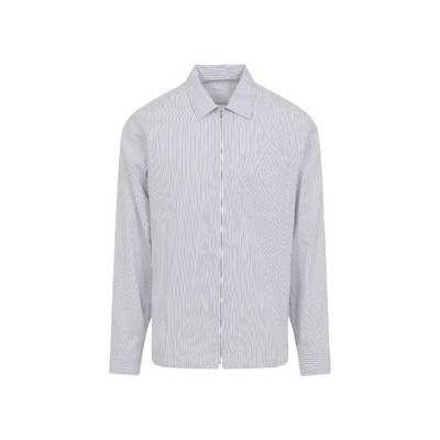 PRADA Blue/White Zip Shirt New And Authentic