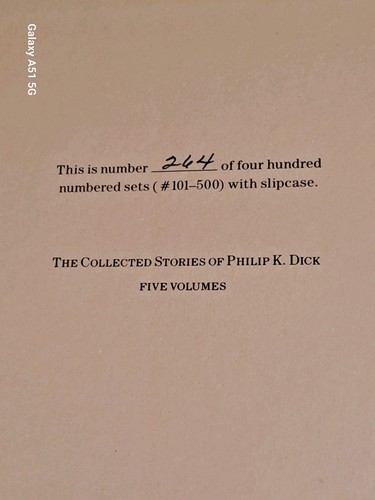 Philip K. Dick Collected stories in 5 volumes very good/ fine condition - Picture 4 of 13