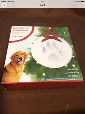 Paw Print Christmas Ornament: Clay Imprint, No Mixing, No Baking, No Mess -Ch1