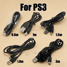 3M PS3 Controller Charging Cable Play & Charge USB Charger Lead