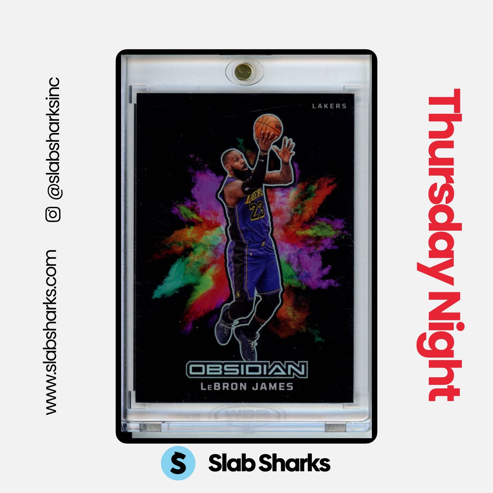2024 PANINI OBSIDIAN #10 LEBRON JAMES BLACK COLOR BLAST SSP CASE HIT