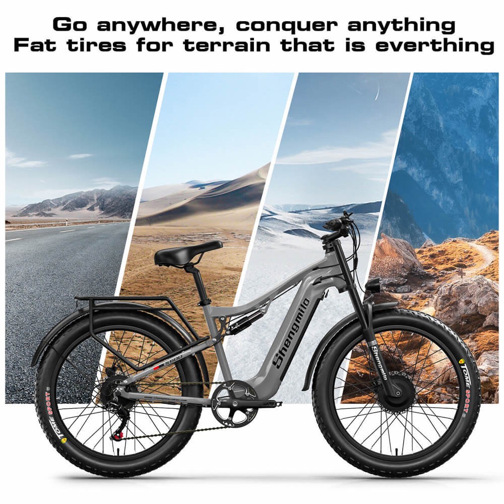 Shengmilo S600 2000W Electric Bike 48V 17.5AH 26" E-MountainBike Off-Road 45KM/H
