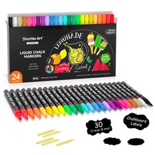 Chalk Markers 24 Vibrant Colors Liquid Chalk Markers Pens For Chalkboards Window