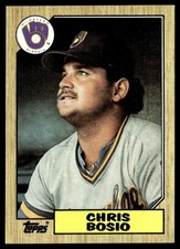 1987 Topps Chris Bosio Rookie Milwaukee Brewers #448