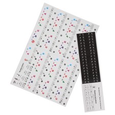 2 Sheets of Beginner Piano Keyboard Stickers Electronic Organ Stickers Piano