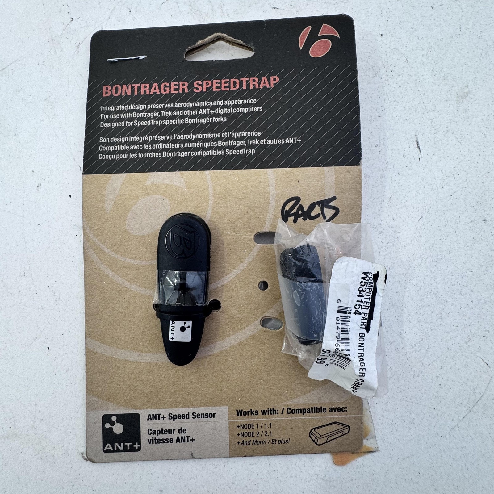 Bontrager SpeedTrap ANT+ Speed Sensor Bike Computer Fork Mou