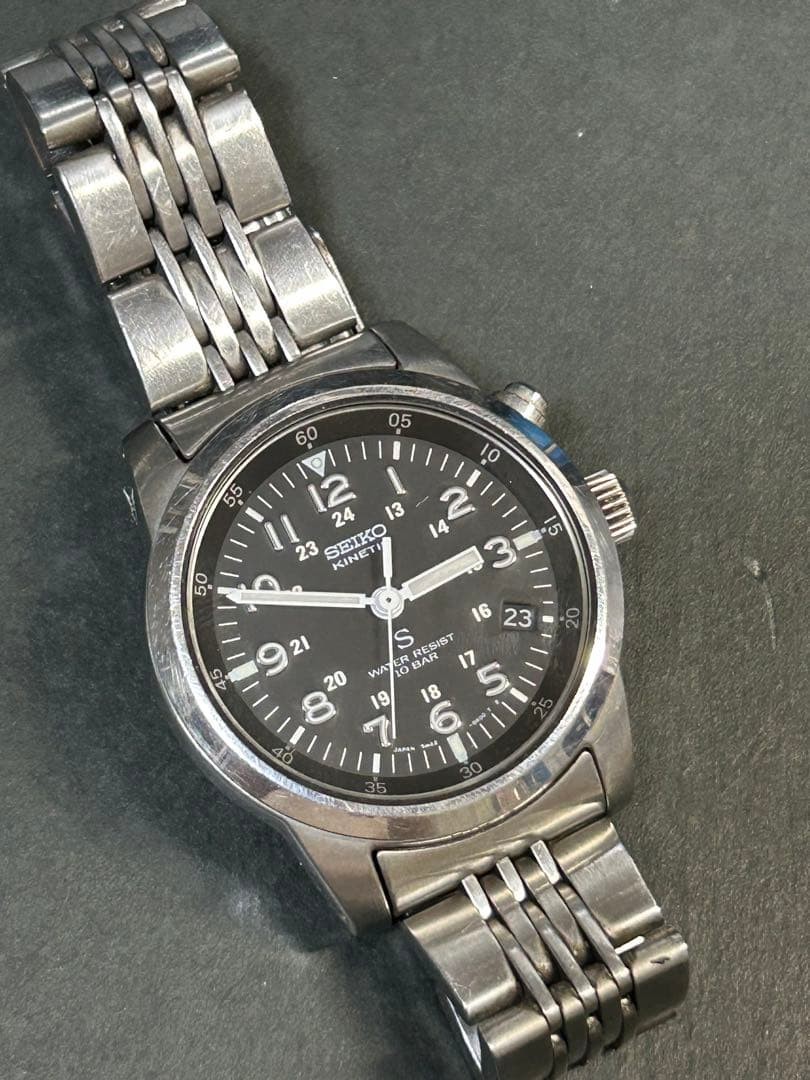 Seiko SUS 5M42-0G20 5M42 Wristwatch Kinetic - Gem