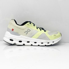 On Womens Cloudrunner White Running Shoes Sneakers Size 7.5