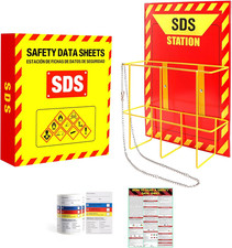 MSDS Yellow Heavy Duty 3 Inch Material Safety Data Sheet 3 Ring Binder with SDS