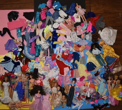 MASSIVE Vintage Barbie Lot Dolls Clothes Accessories TLC