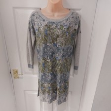 White Stuff Women’s Grey Wool blend Tunic Jumper Dress Size UK 8 *flaw 