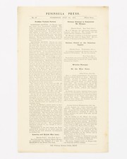 Peninsula Press No 48 Wednesday July 7th 1915 Official News masthead