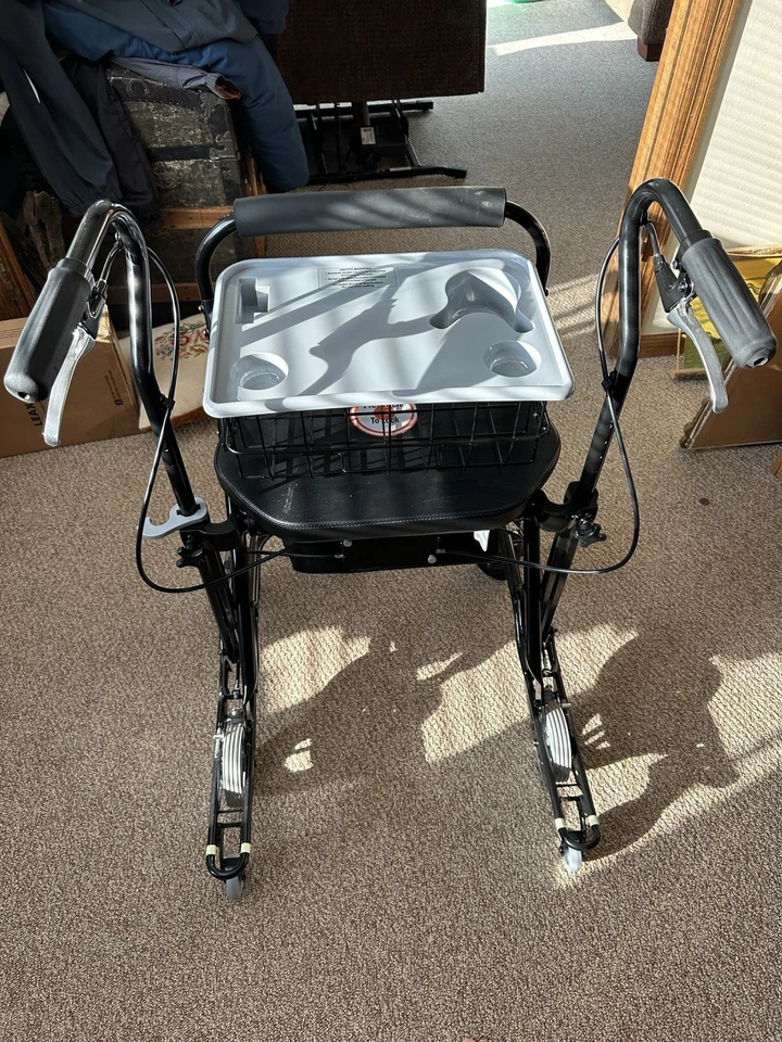 U-Step II Andador Estabilizador Andador con Cesta y Asiento Parkinson's Als Foto 3 de 3