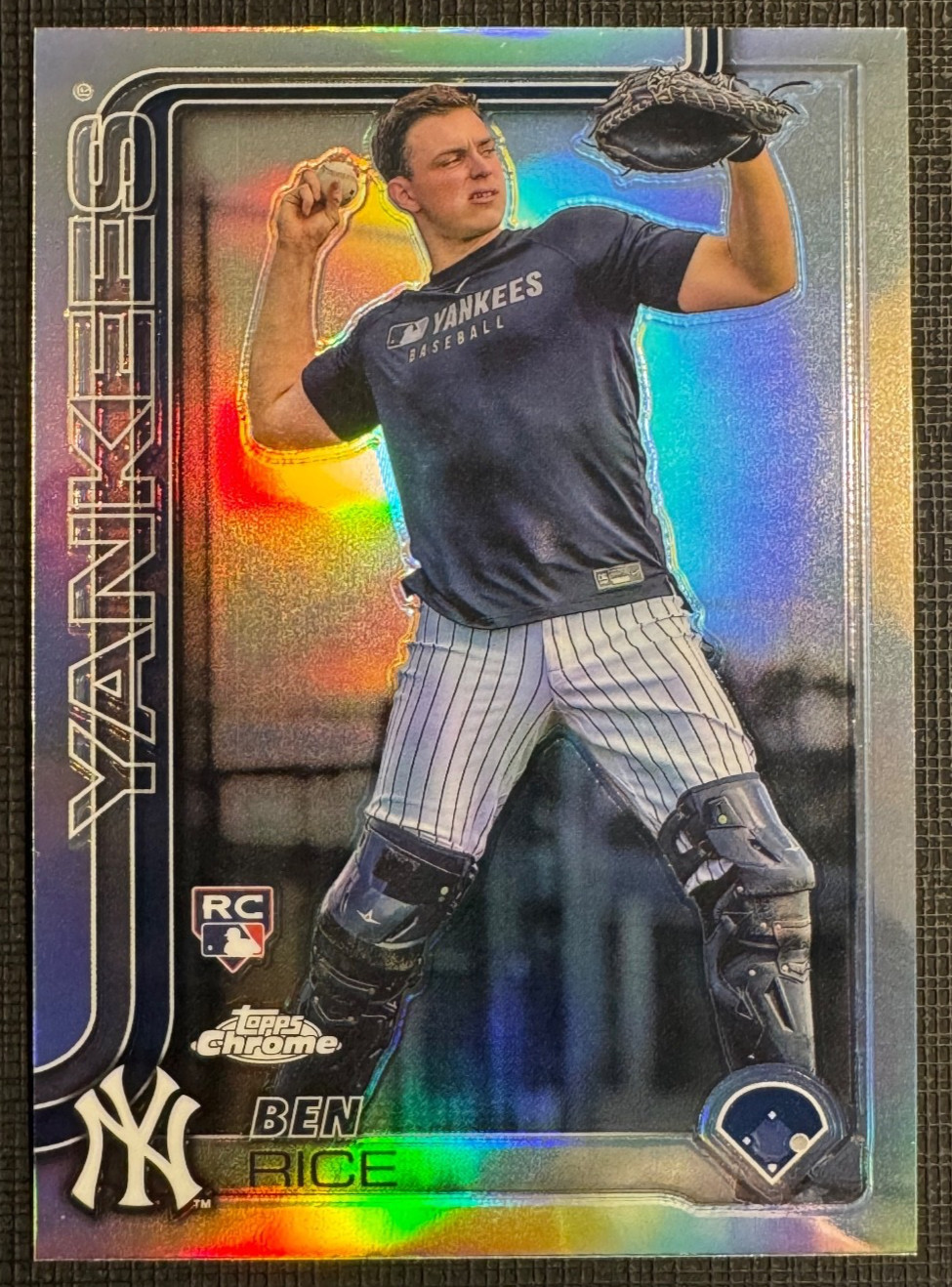 2025 Topps Chrome Ben Rice Rookie Image Variation RC #139 Yankees SP IV