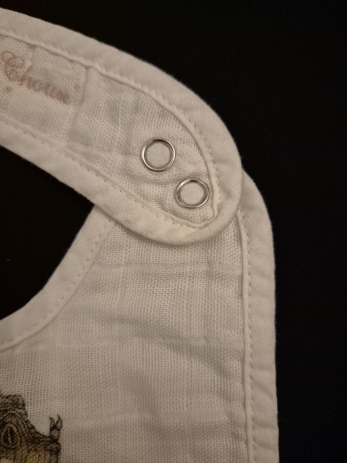 ATELIER CHOUX 0-6mths Bib Baby Feeder Snail House Design