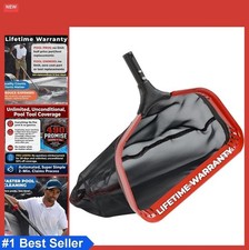 19.5in Pool Leaf Rake Net Deep Bag Skimmer Po...