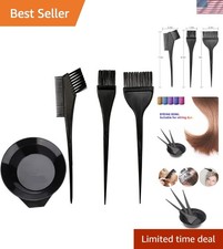 Elegant Black Hair Dye Mixing Bowl and Brush Kit - Perfect for Stylists  DIY