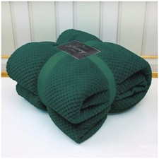 Luxury Popcorn Throw Single Double King Size Cuddly Cosy Warm Blanket Sofa Bed
