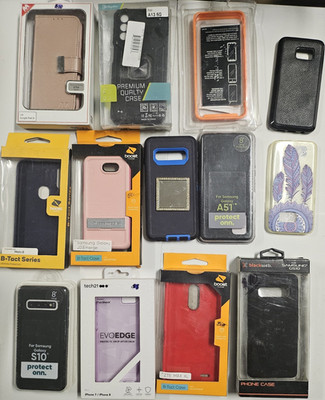 LOT -Protect Onn, Tech21, Blackweb Cases for Samsung, Google, Apple, ZTE Phones