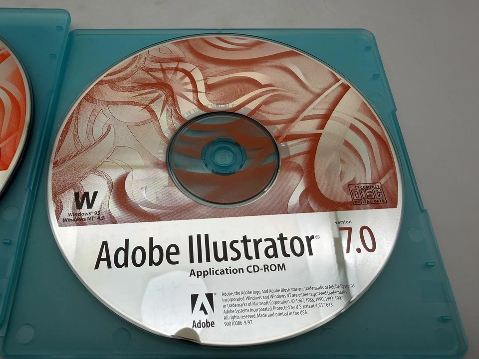 Vintage Adobe Illustrator 7.0 Application CD-ROM Mac & Windows 95/NT READ - Image 3 of 4