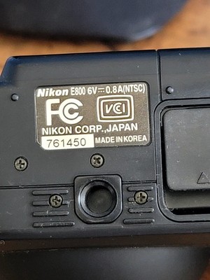 Nikon COOLPIX 800 2.1MP Digital Camera - Black for sale online | eBay
