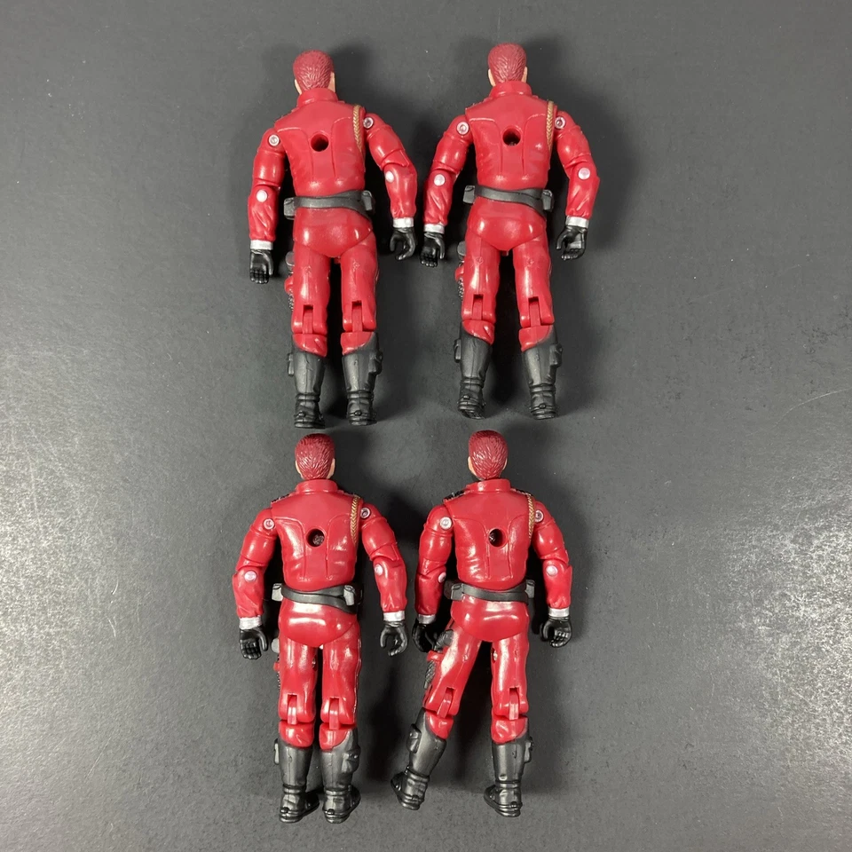 Lote de 4, 2005 G.I. Joe Crimson Guard v6, completo con tarjeta de archivo Foto 4 de 4