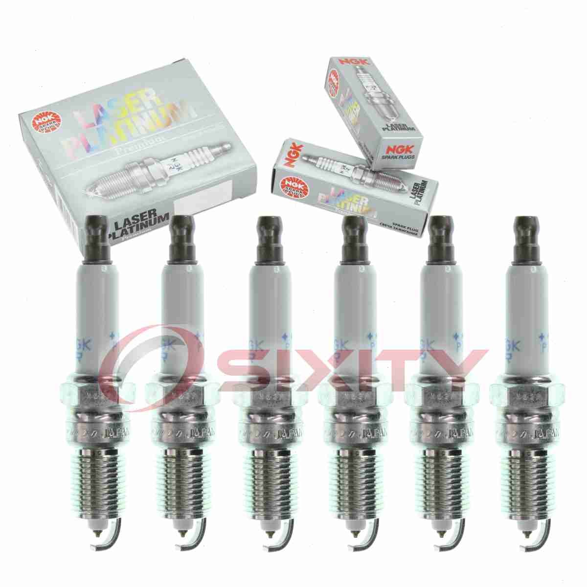 6 pc NGK Laser Platinum Spark Plugs for 1999-2001 Oldsmobile Alero 3.4L V6 ix