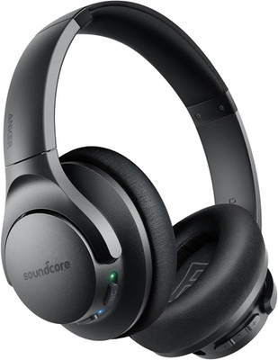 Anker Life Q20 Hybrid Active Noise Cancelling Headphones, Wireless over Ear Blue