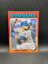 2024 Topps Heritage High Number Andy Pages ROOKIE #696 Los Angeles Dodgers RC