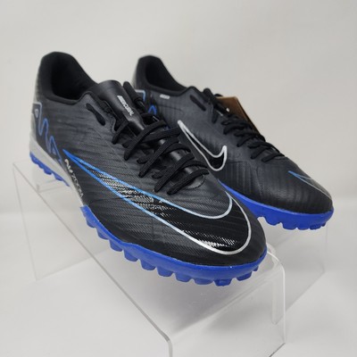 Nike Turf Soccer Shoes Mens 5 Black Zoom Mercurial Vapor 15 Academy Logo Sneaker