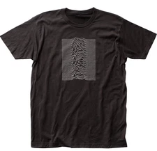 Joy Division Unknown Pleasures T Shirt Mens Rock Band Tee Classic Music Black