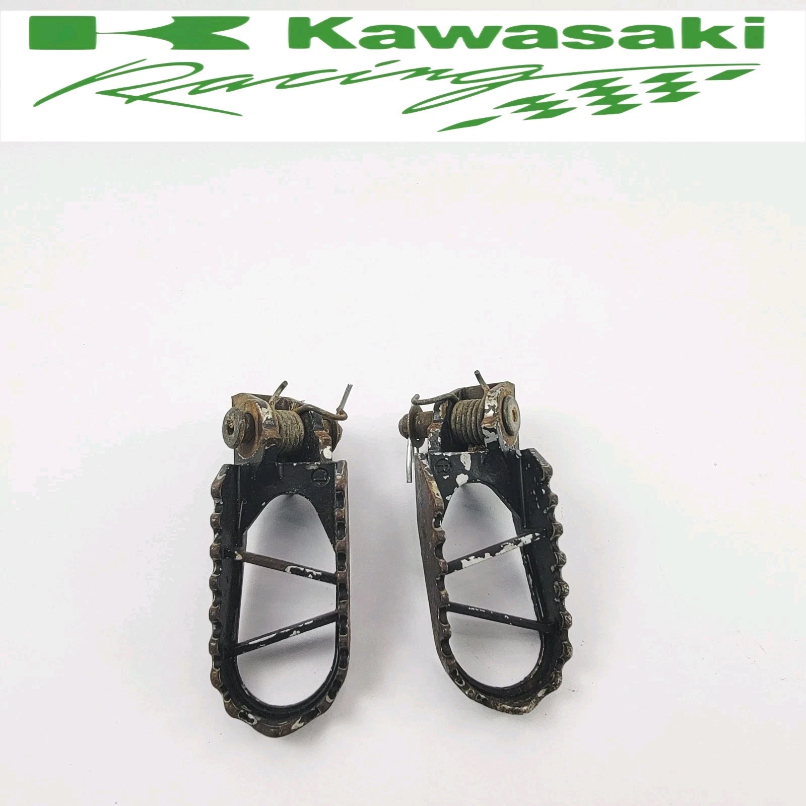 2001-2013 Kawasaki KX 100 KX 85 Footpegs Set Foot Rest Spring Pin