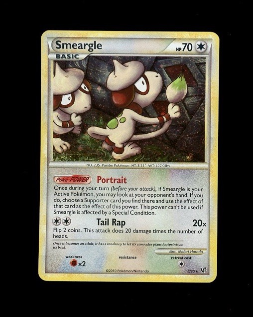 2010 Pokemon UNDAUNTED SMEARGLE HOLO 8/90 RARE! MP 