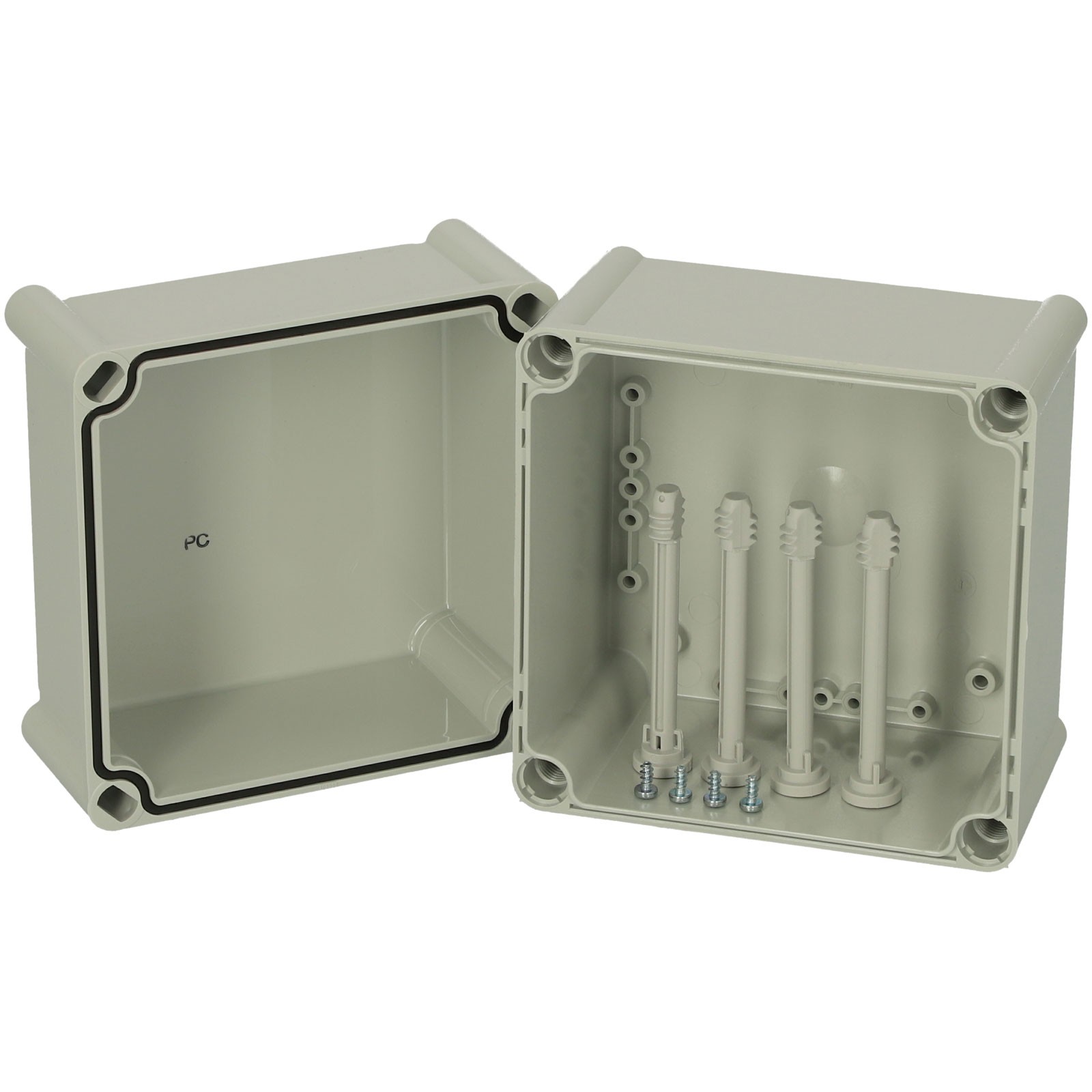 Fibox 5330369 PC 19x19x18cm G Enclosure, PC Opaque cover