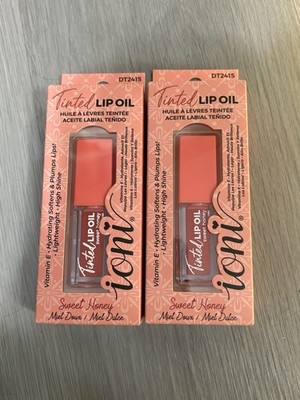 Ioni Tinted Lip Oil Sweet Honey, Vitamin E Hydrating High Shine Set Of  2