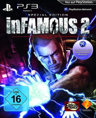 PS3 - inFamous 2 #Special Edition DE mit OVP / Pappschuber sehr guter Zustand