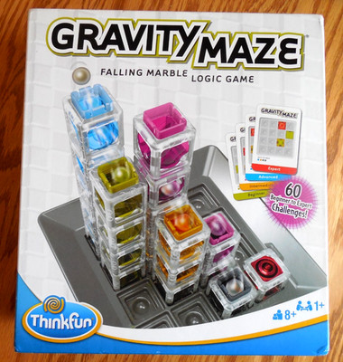 MINT  ThinkFun ''Gravity Maze'' Falling Marble Logic Game (with 2 Extra Marbles)