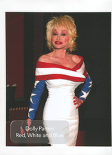 Dolly Parton 7x9 Press Photo - Red, White and Blue Patriot
