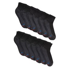 Men's X-Temp Cushioned with Arch  Vent Ankle Socks, 12-pack