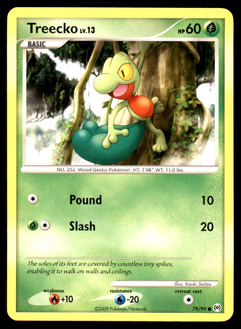 Treecko 79/99 Common Arceus Pokemon Lightly Played