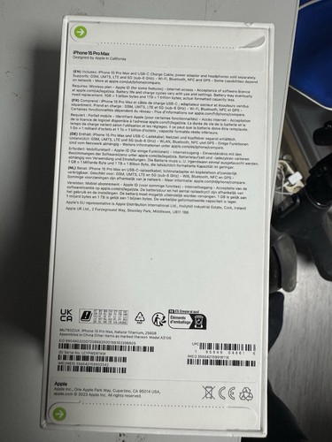 Apple iPhone 15 Pro Max 256GB Natural Titanium A3106 MU793ZD/A ohne Simlock - Bild 2 von 2