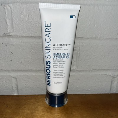 SERIOUS SKINCARE A DEFIANCE 8 MILLION IU A CREAM XR ANTI AGING 4oz SEALED