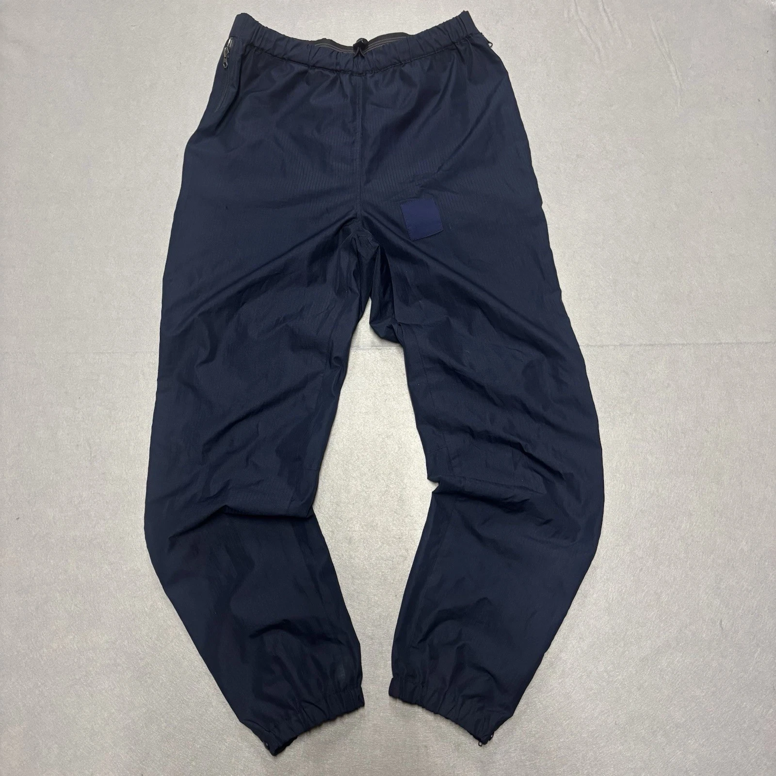 Vintage Patagonia Torrentshell Rain Pants Men’s Large Navy Blue Worn Wear Repair