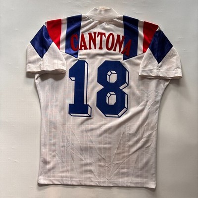 Adidas France Away 1992 Cantona #18 Soccer Jersey
